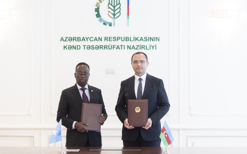 Azərbaycan və Somali aqrar əməkdaşlığa dair Anlaşma Memorandumu imzalayıb