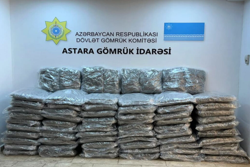 İrandan Rusiyaya yük aparan nəqliyyat vasitəsində 207 kiloqramdan artıq narkotik aşkar edilib