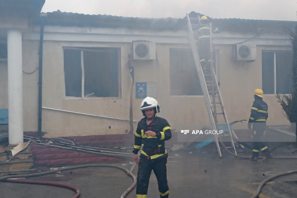 Sabirabadda “Muğan” klinikasında baş verən yanğın söndürülüb – FOTOLENT – VİDEO – YENİLƏNİB2