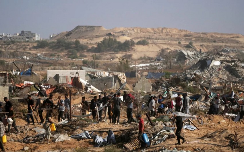 Rəfahda humanitar yardım məntəqəsinə gedən onlarla fələstinli öldürülüb