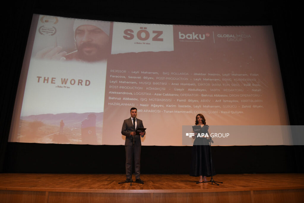 Baku TV-nin istehsal etdiyi “Söz” filminin təqdimatı keçirilib – FOTO