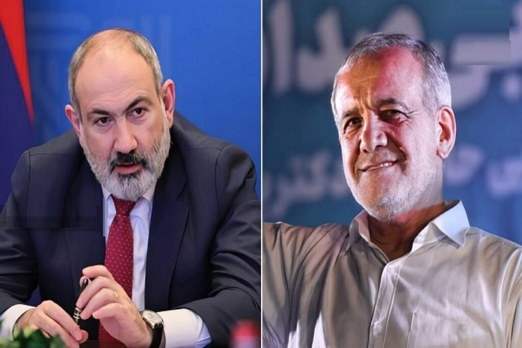 Paşinyan Pezeşkianı Ermənistana rəsmi səfərə dəvət edib