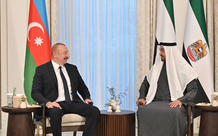 Azərbaycan Prezidenti İlham Əliyevin Əbu-Dabidə Birləşmiş Ərəb Əmirliklərinin Prezidenti ilə görüşü olub – YENİLƏNİB