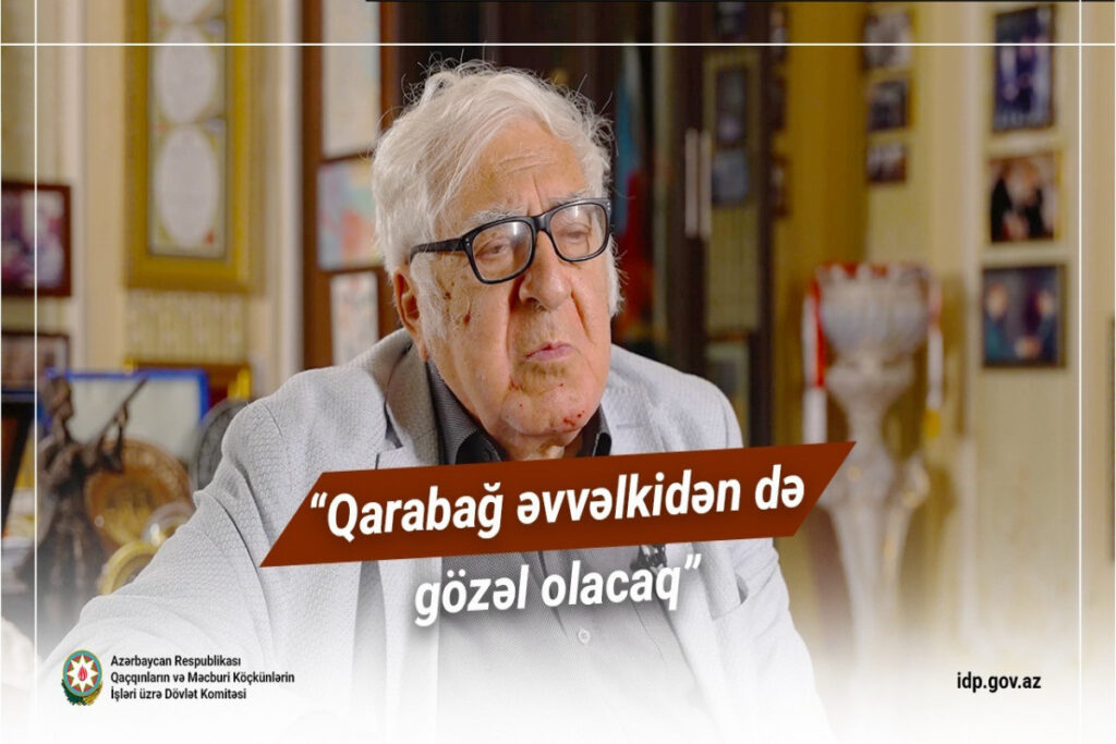 Xalq yazıçısı Anar: Qarabağ əvvəlkidən də gözəl olacaq – VİDEO