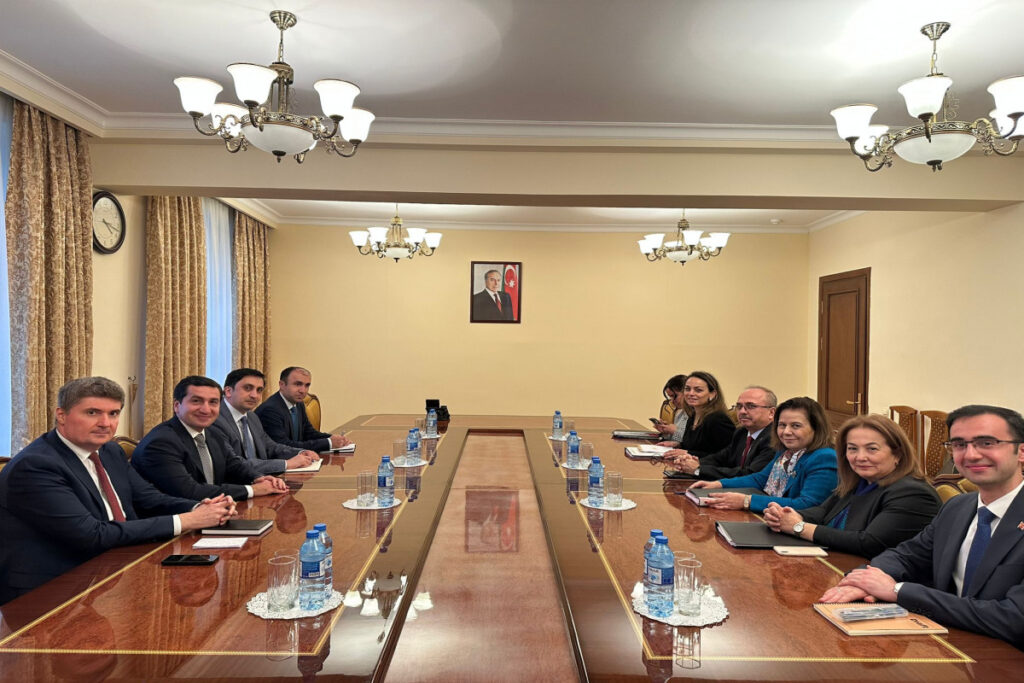 Türkiyə XİN rəhbərinin müavini Hikmət Hacıyev və Xələf Xələfovla görüşüb – FOTO