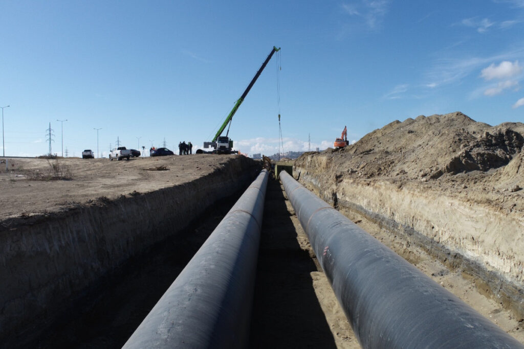 Zığ-Hövsan kanalizasiya kollektoru tikilir – VİDEO