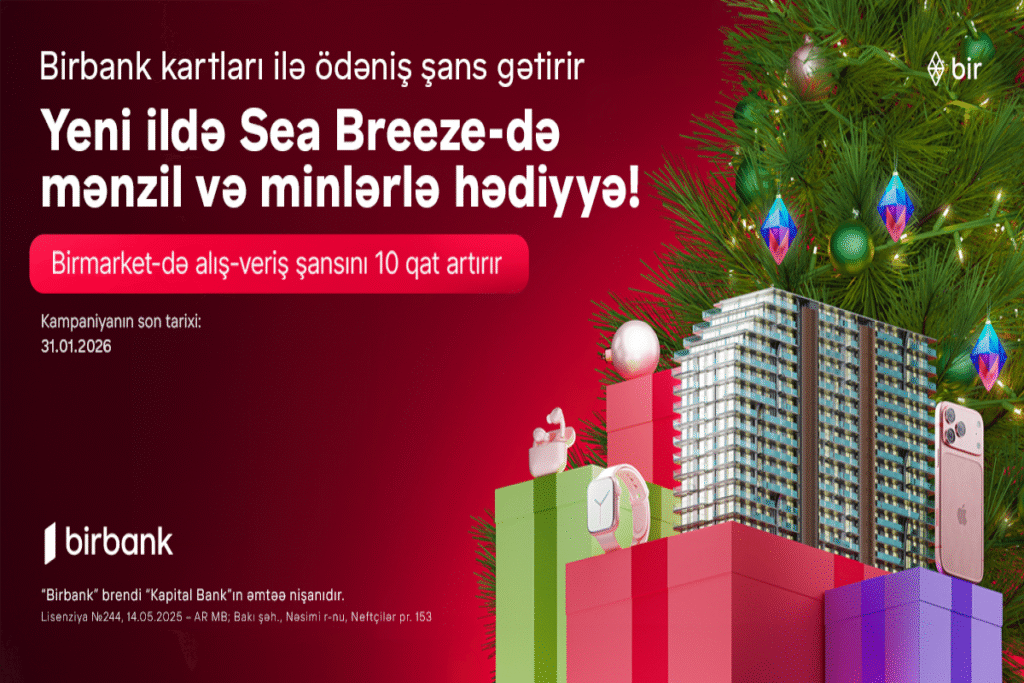 Birbank kartları ilə ödəniş “See Breeze”də mənzil qazandırır