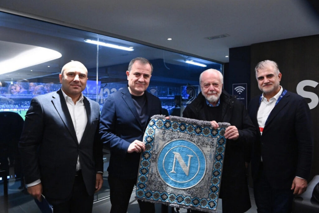 Ceyhun Bayramov “Napoli” – “Qarabağ” matçını stadiondan izləyib