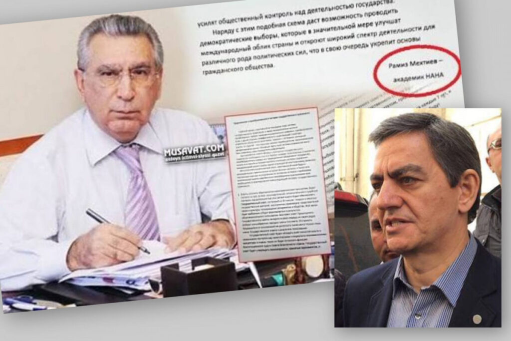 Əli Kərimlinin evindən Ramiz Mehdiyevin məktubunun ilkin variantı tapılıb