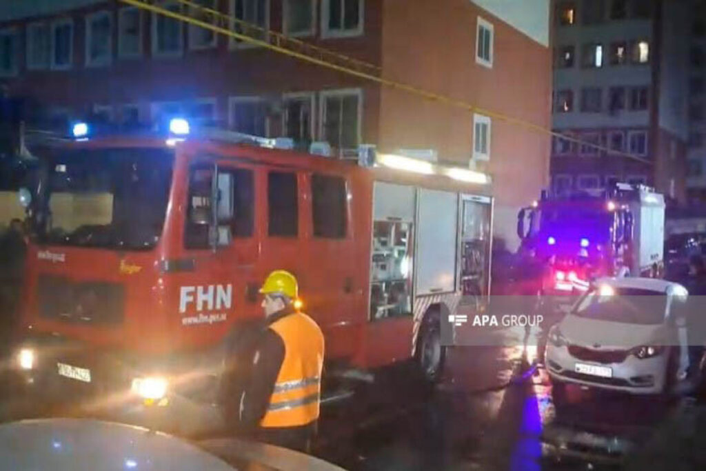 Xırdalanda baş vermiş yanğında iki nəfər xəsarət alıb