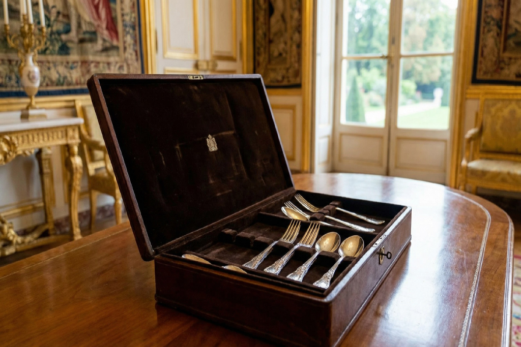 Makronun iqamətgahından 40 min avro dəyərində süfrə ləvazimatları oğurlanıb