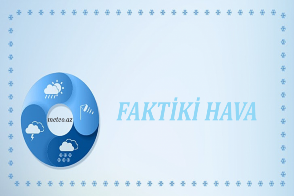 Yağıntılı hava şəraiti müşahidə olunur – FAKTİKİ HAVA