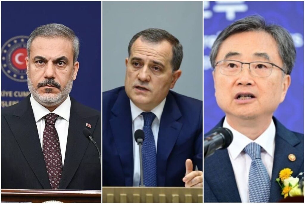 Hakan Fidan Azərbaycan və Cənubi Koreyan XİN başçıları ilə regionda gərginliyin azaldılması üçün mümkün addımları müzakirə edib