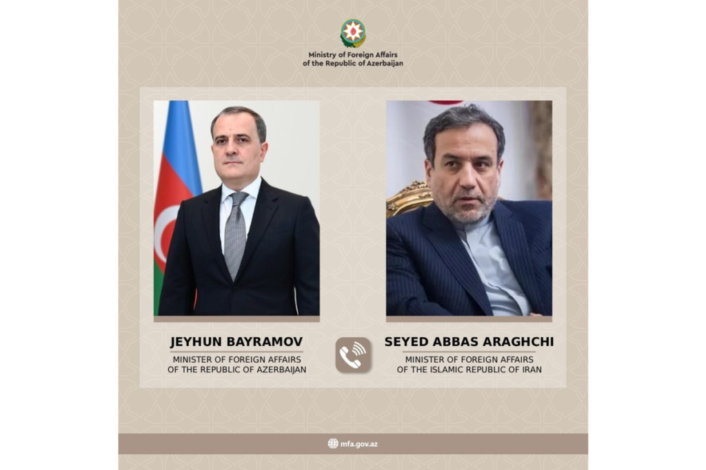 Bayramov Əraqçiyə Naxçıvana dron hücumları ilə bağlı İranın araşdırmaların tamamlanmasının vacibliyini diqqətə çatdırıb