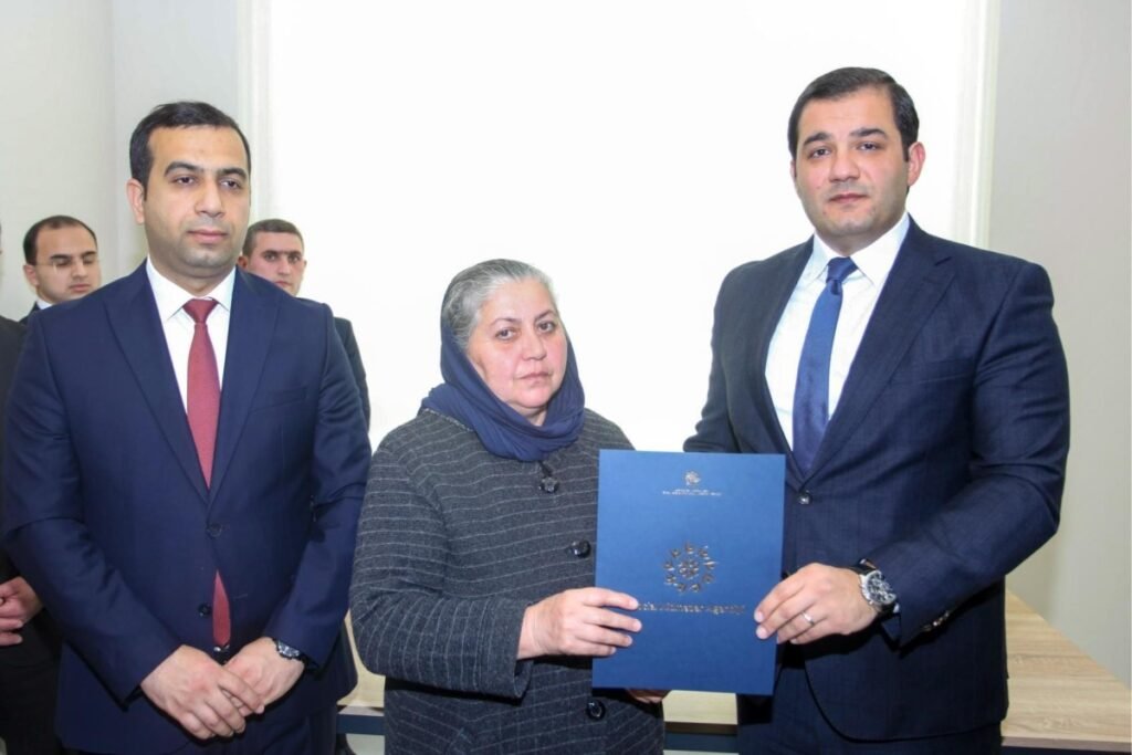 Tərtərdə şəhid ailələrinə və əlilliyi olan şəxslərə daha 25 mənzil verilib