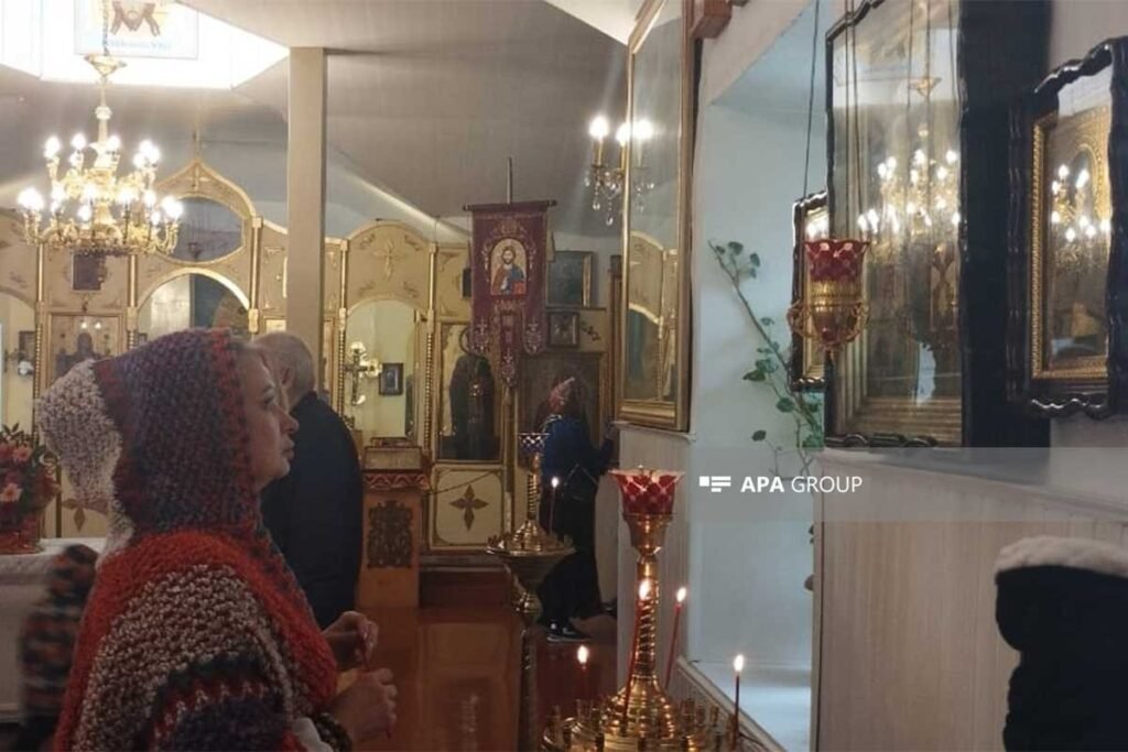 Xaçmazda pravoslav xristianlar Pasxa bayramını qeyd edir – FOTO