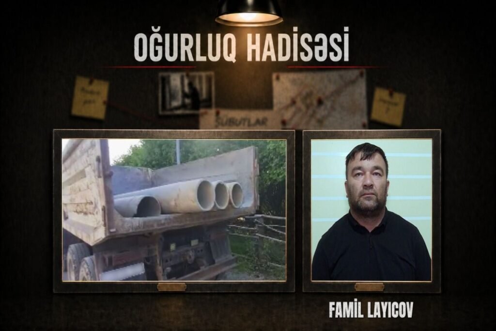 Balakəndə kanalizasiya borularını oğurlayan şəxs saxlanılıb