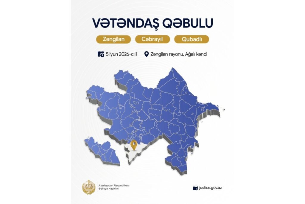 Ədliyyə naziri Zəngilanda vətəndaşları qəbul edəcək