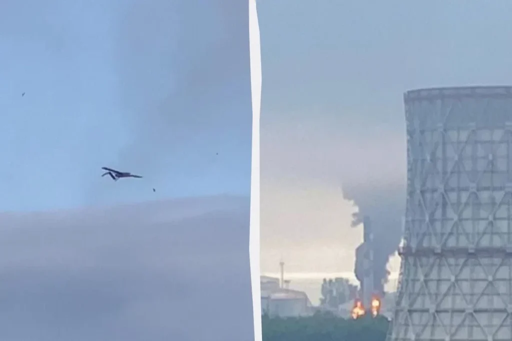 Ukraynanın Sankt-Peterburqdakı neft emalı zavoduna PUA hücumu nəticəsində yanğın olub