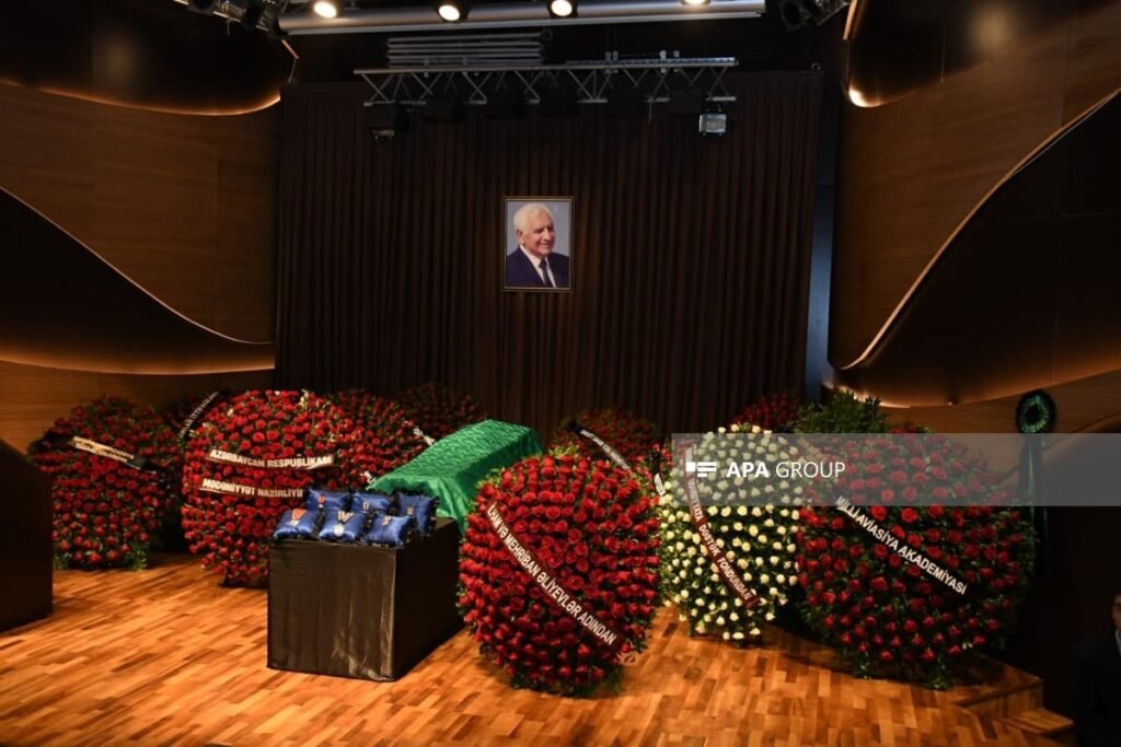 Nəriman Həsənzadə ilə vida mərasimi keçirilir, Prezident və Birinci vitse-prezident əklil göndərib – FOTO – YENİLƏNİB-1