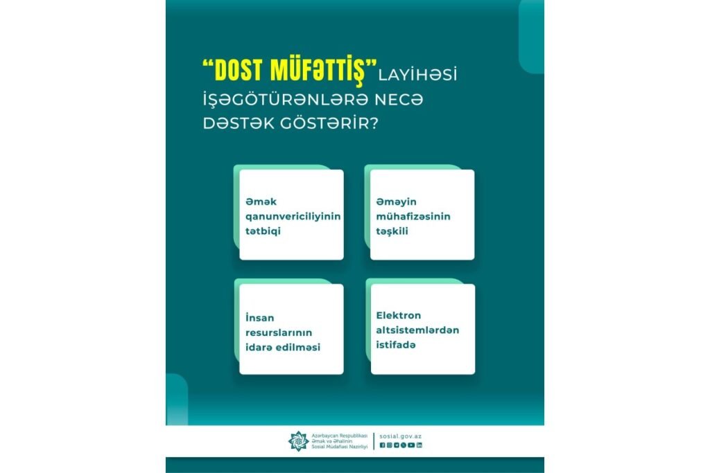 “DOST Müfəttiş” layihəsi üzrə daha 4 müəssisədə diaqnostik qiymətləndirmə aparılıb