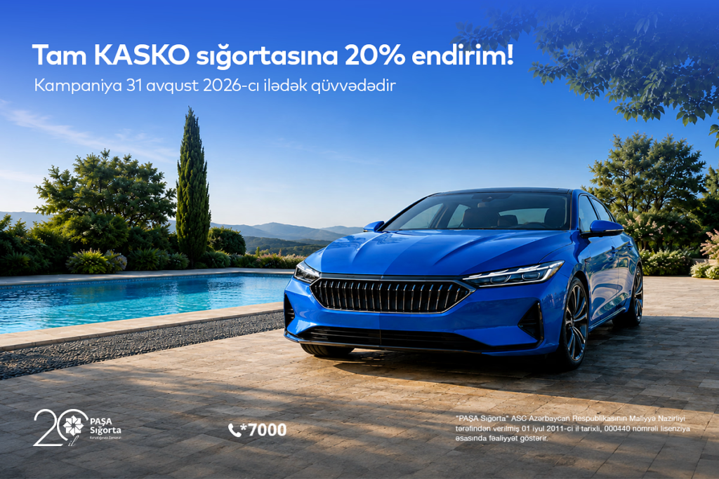 Tam KASKO üçün 20% endirimə 10 gün qaldı!