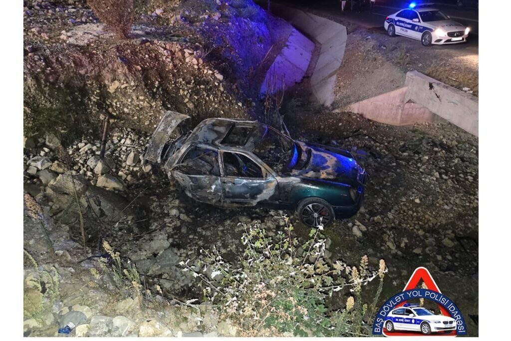 İsmayıllıda avtomobil aşaraq yanıb, sürücünün həyat yoldaşı ölüb – FOTO – YENİLƏNİB