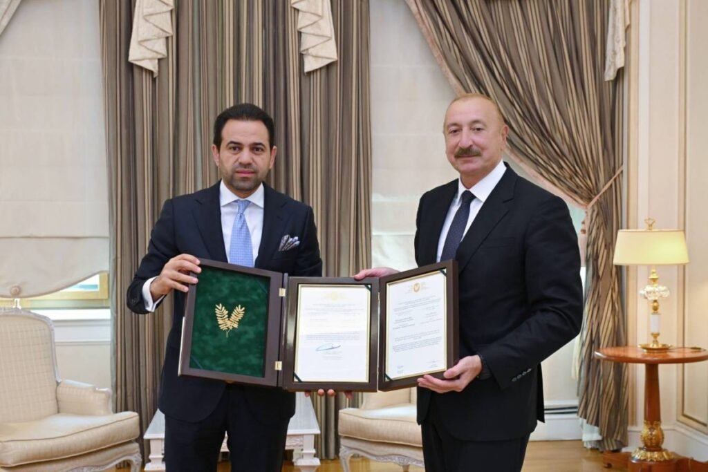 Prezident İlham Əliyevə “Zayed İnsan Qardaşlığı Mükafatı”nın sertifikatı təqdim edilib
