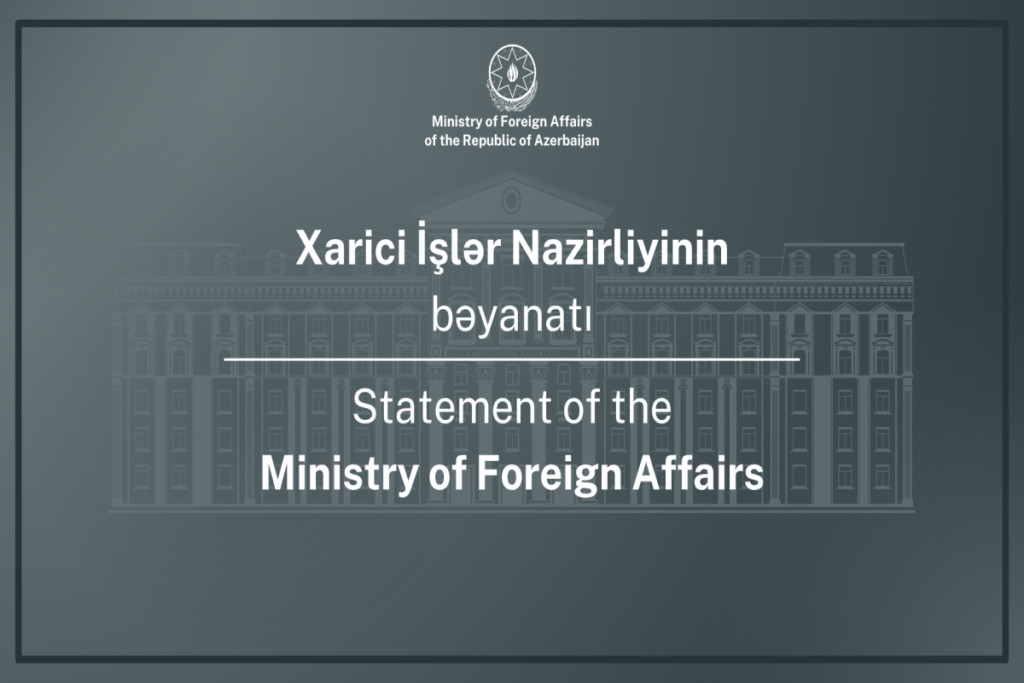 Azərbaycan XİN 27 sentyabr – Anım Günü ilə bağlı bəyanat yayıb
