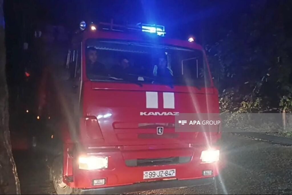 Tovuzda yaşayış binasında yanğın olub, tüstüdən zəhərlənən var – FOTO