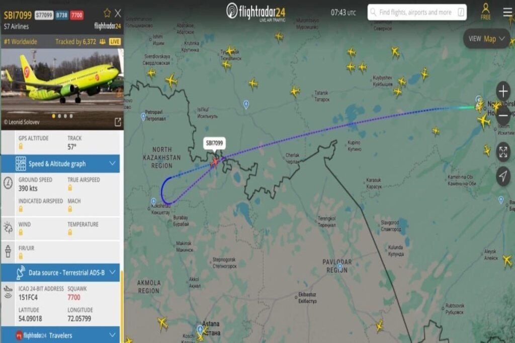 Qazaxıstan üzərində qəza siqnalı verən Rusiya təyyarəsi Omsk aeroportuna enib – YENİLƏNİB