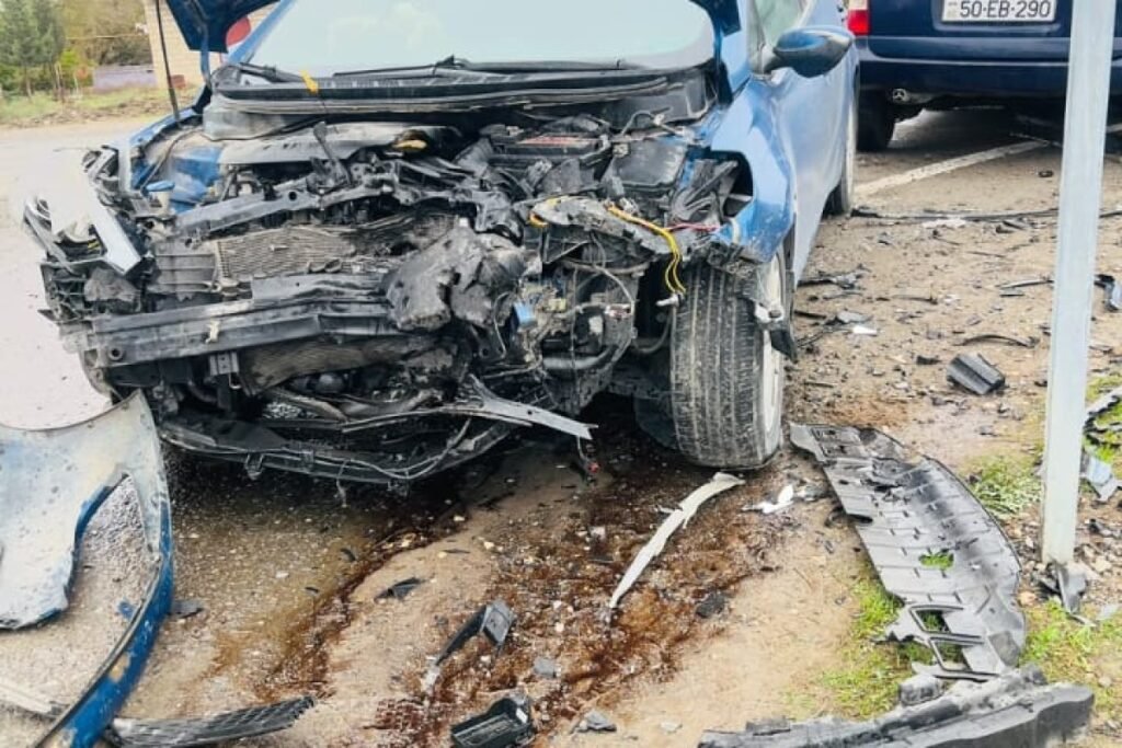 Zərdabda yol qəzasında 4 nəfər xəsarət alıb – FOTO
